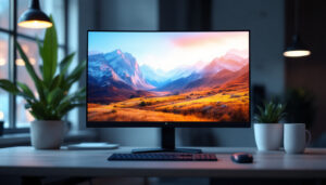 A photograph of a sleek