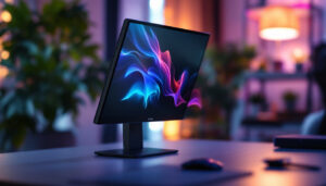 A photograph of a sleek