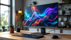 A photograph of a sleek