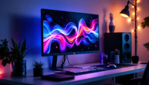 A photograph of a sleek
