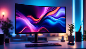 A photograph of a sleek