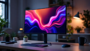 A photograph of a sleek
