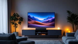 A photograph of a sleek