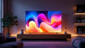 A photograph of a sleek