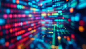 A photograph of a close-up shot of an led display showcasing vibrant colors and detailed imagery