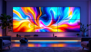 A photograph of a vibrant