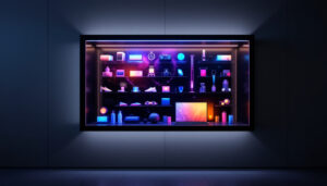 A photograph of a sleek