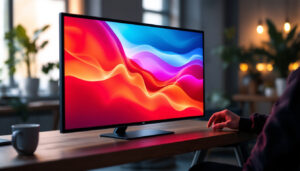 A photograph of a sleek