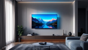 A photograph of a sleek