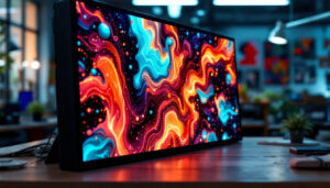 A photograph of a vibrant