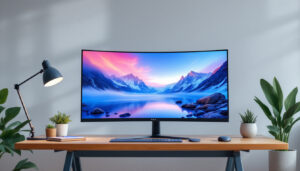 A photograph of a sleek