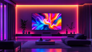 A photograph of a sleek