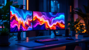 A photograph of a sleek