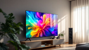 A photograph of a vibrant led display showcasing vivid colors and sharp images