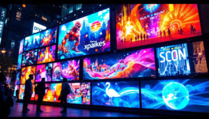 A photograph of a vibrant