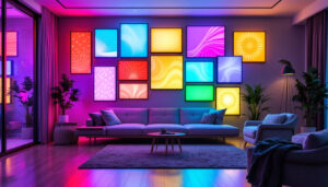 A photograph of a vibrant