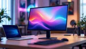 A photograph of a sleek