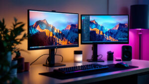 A photograph of a sleek