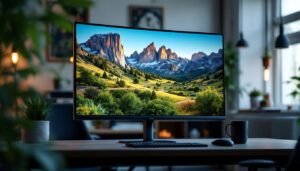 A photograph of a sleek