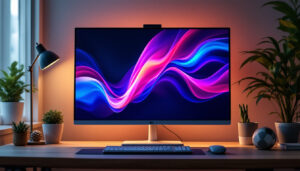 A photograph of a sleek