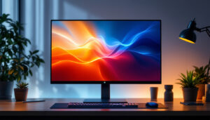A photograph of a sleek