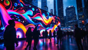 A photograph of a vibrant
