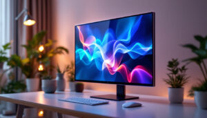 A photograph of a sleek