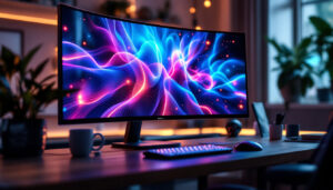 A photograph of a sleek