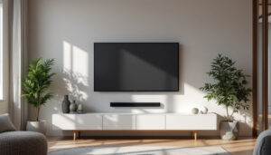 A photograph of a sleek