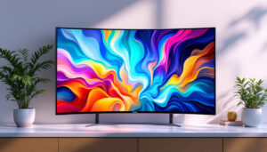 A photograph of a sleek