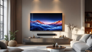 A photograph of a sleek
