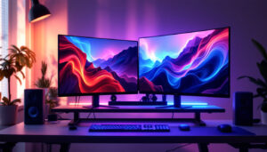 A photograph of a sleek