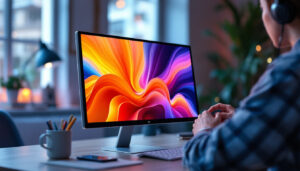 A photograph of a sleek