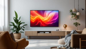 A photograph of a sleek