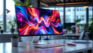 A photograph of a sleek