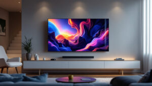 A photograph of a sleek