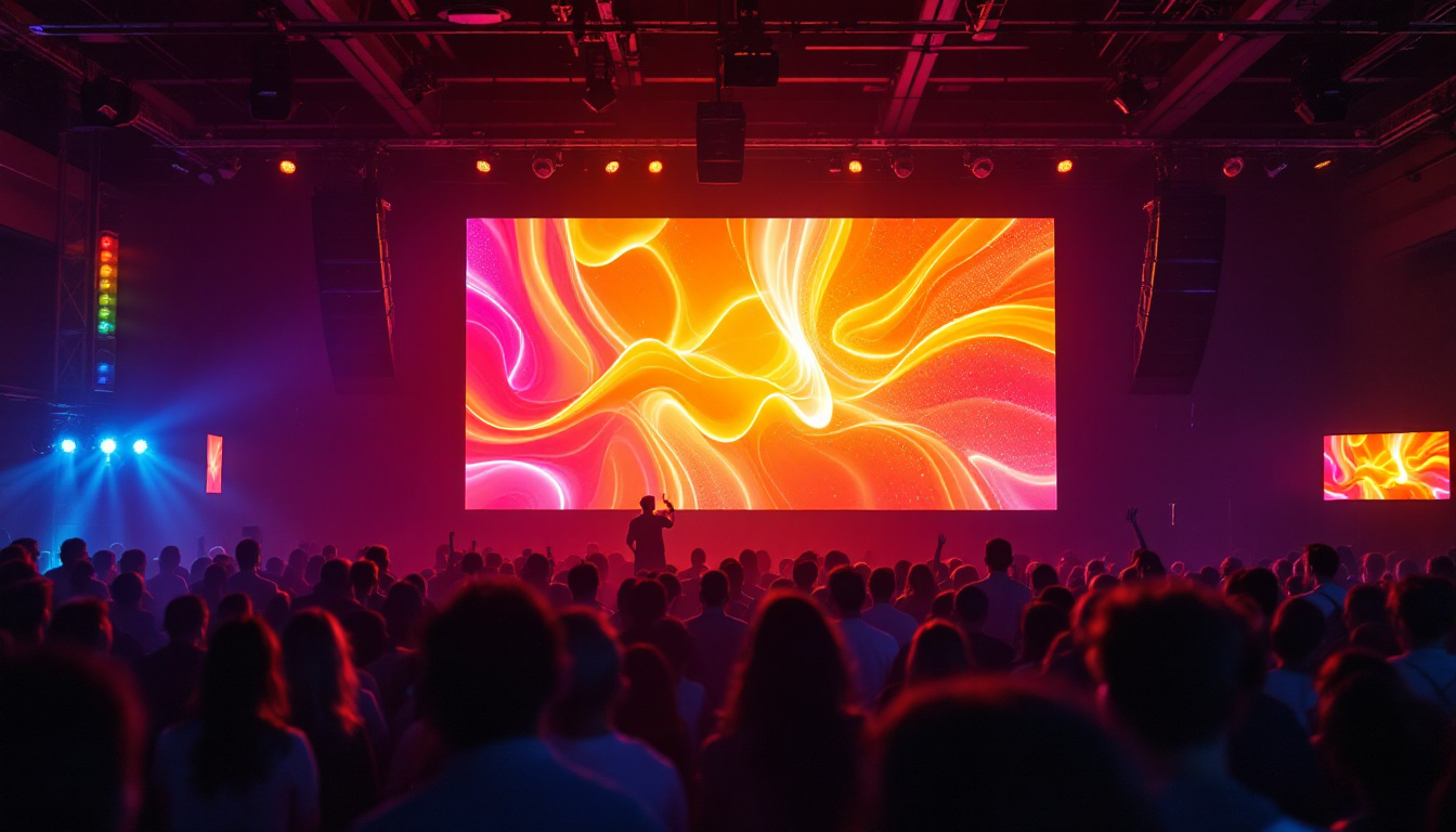 A photograph of capture a photograph of the novastar vx16s led display in action