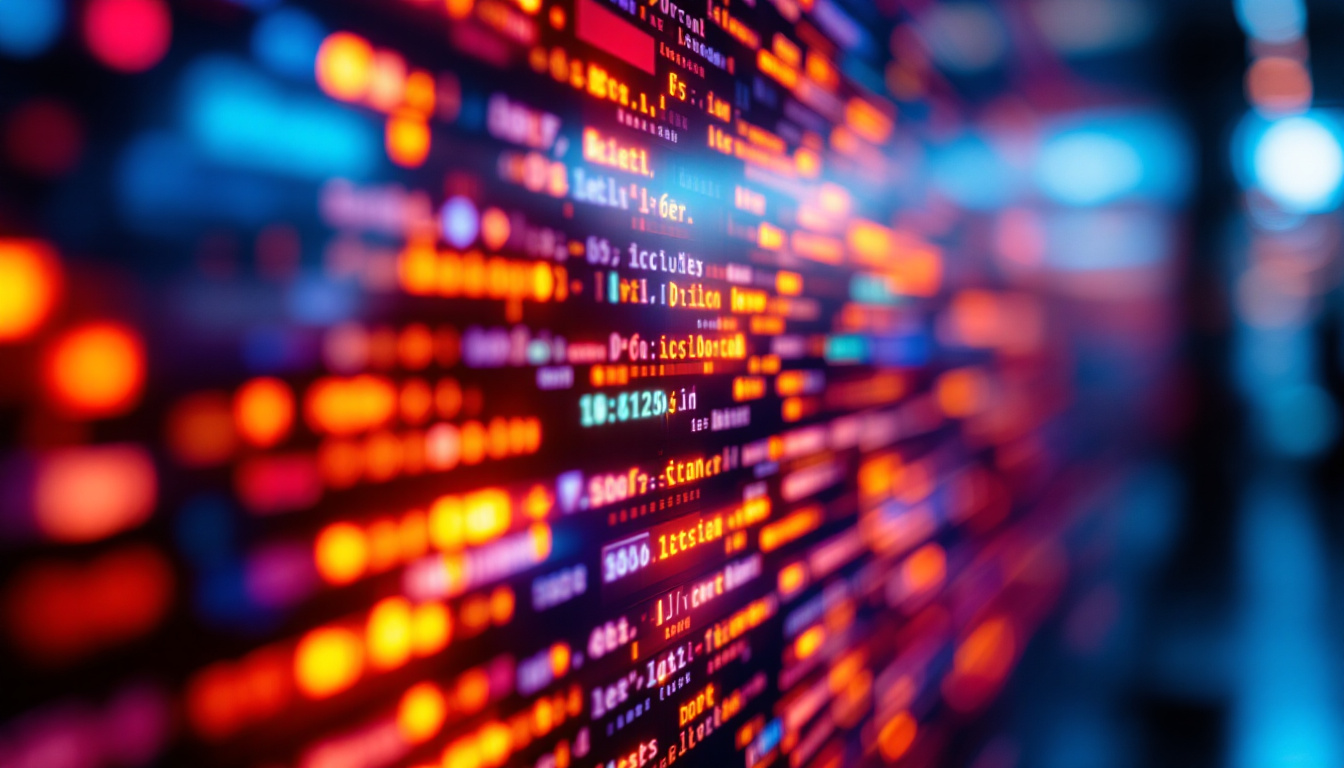 A photograph of a close-up of an led display screen showcasing vibrant colors and fast-moving images
