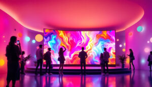 A photograph of a vibrant