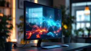 A photograph of a sleek