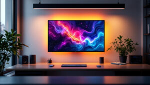 A photograph of a sleek