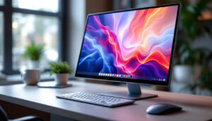 A photograph of a sleek