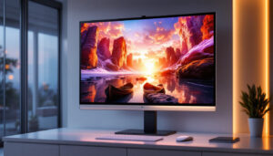 A photograph of a sleek