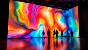 A photograph of a vibrant