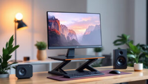 A photograph of a sleek