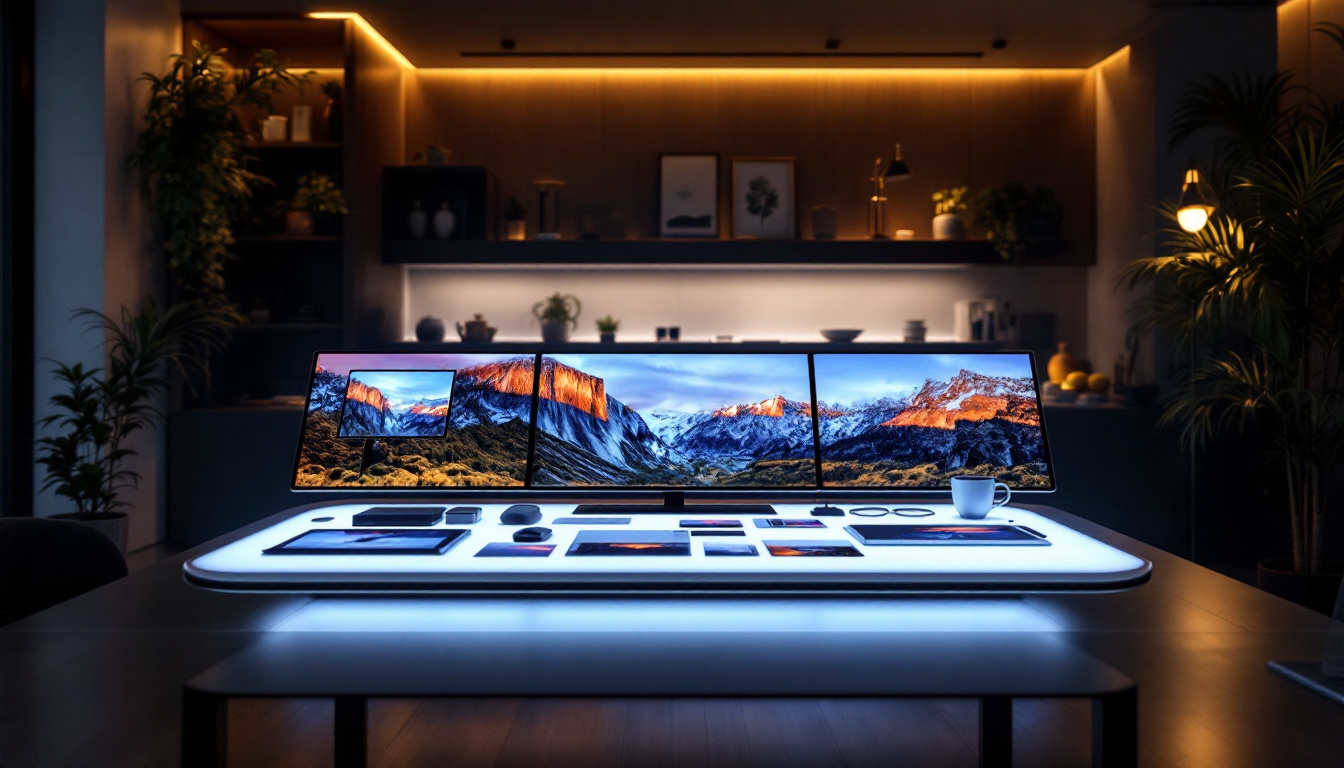 A photograph of a sleek