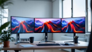 A photograph of a sleek