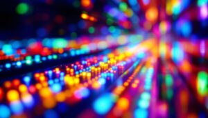 A photograph of a vibrant