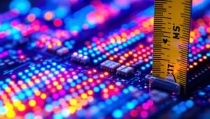 A photograph of a close-up of an led display showcasing vibrant colors and sharp details