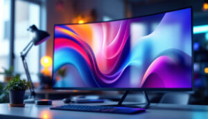 A photograph of a sleek